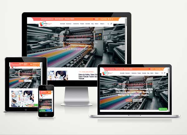 Matbaa Reklam Firma Web Site Paketi Printex